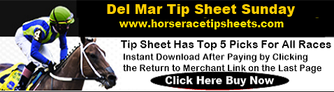 Del Mar Tip Sheet Sunday Del Mar Tip Sheet Sunday